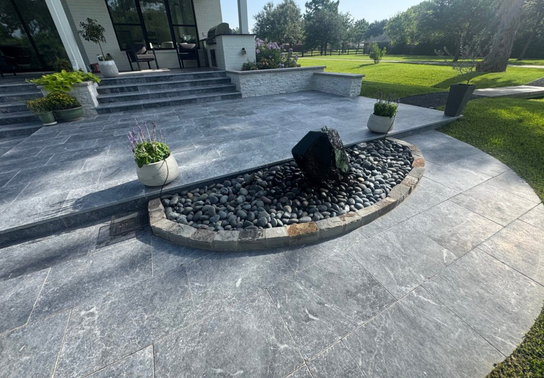Premium decorative concrete patio installation in Redlands, CA